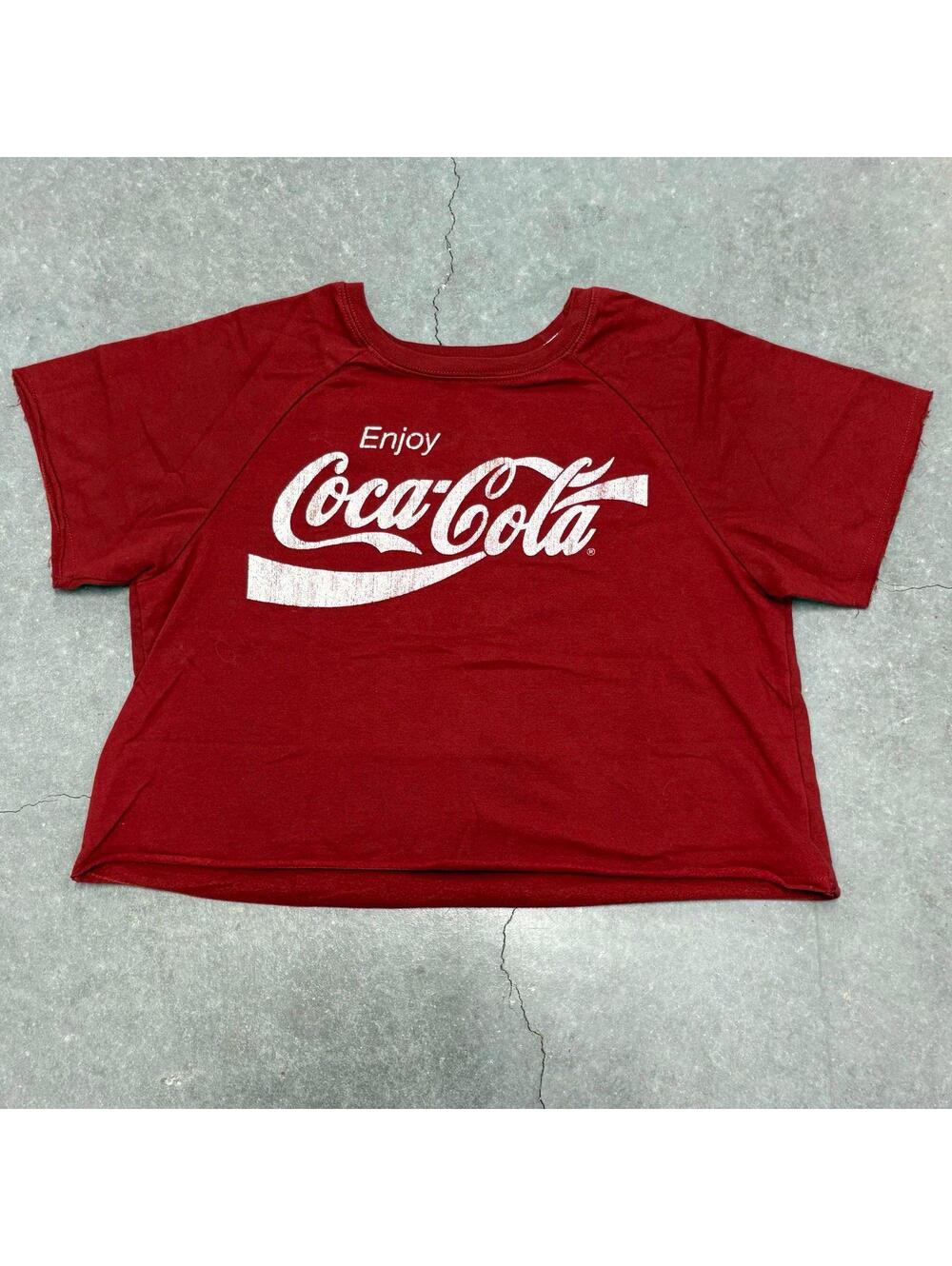 Coca Cola Cropped Logo T Shirt